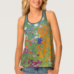 Camiseta De Tirantes Gustav Klimt Flor Jardín Naturaleza<br><div class="desc">Un bonito cuadro del jardín,  un cuadro clásico de Gustav Klimt,  llamado Cottage Garden,  o Bauergarten,  1907,  que se encuentra cerca de un jardín de flores,  un cuadro de flores de colores.</div>