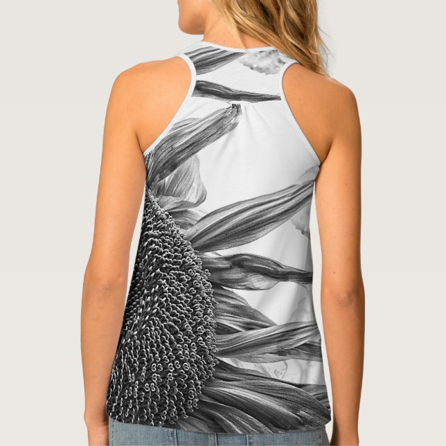 Polera mitad blanco y negro deals