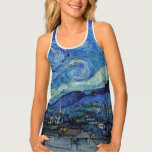 Camiseta De Tirantes Noche estrellada, Vincent van Gogh<br><div class="desc">Vincent Willem van Gogh (30 de marzo de 1853 a 29 de julio de 1890) fue un pintor holandés post-impresionista que figura entre las figuras más famosas e influyentes de la historia del arte occidental. En poco más de una década, creó unas 2.100 obras de arte, entre ellas unas 860...</div>