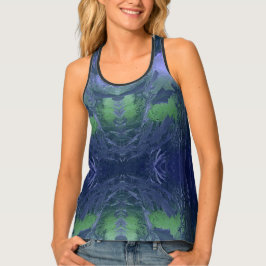 Camiseta De Tirantes Patrón de hielo azul de Guay