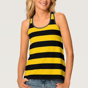 Camiseta De Tirantes Patrón de rayas de abeja de burbujas clásicas