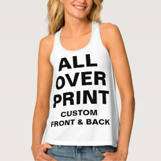 Camiseta De Tirantes Personalizado en todo el mundo imprime el tanque d