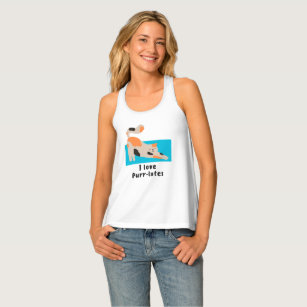 Camiseta De Tirantes Pilates Cat Tank Top