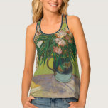 Camiseta De Tirantes Pintura floral de Vincent Van Gogh Oleander<br><div class="desc">Este cuadro de Vincent Van Gogh es un jarrón de flores de adelfa. Van Gogh la pintó en agosto de 1888. Los comandantes eran alegres flores de vida para Van Gogh, y en su tarima muestra las flores que llenan una jarra de mayólica que usaba para sus vidas fijas hechas...</div>