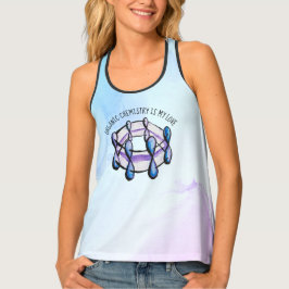 Camiseta De Tirantes Química orgánica Arte de acuarela de la Molécula d
