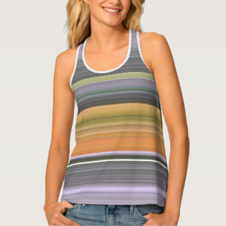 Camiseta De Tirantes Resumen #1: Amarillo y gris