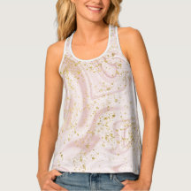 Rosa Femenino con Lámina de Oro Glam Luxe Estampad