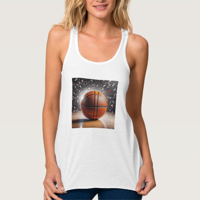 Camiseta de tirantes suelta de espalda cruzada de  (Anverso)