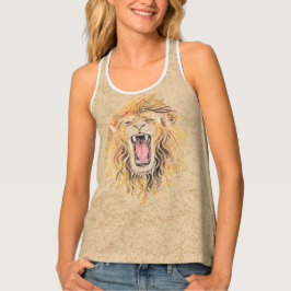 Camiseta De Tirantes Swirly Lion