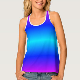 Camiseta De Tirantes Tank de luz azul neonatal superior