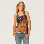 Camiseta De Tirantes Vintage Science Ficción Futurista City Volador Aut<br><div class="desc">Excelente tanque para un día relajante o para conseguir las correspondientes leggings para un divertido y elegante equipo de ejercicios. Imagen de ficción de ilustracion de viajes y transporte con historietas clásicas retro de ciencia ficción en un entorno urbano con una ciudad del futuro. Los edificios arquitectónicos tienen forma de...</div>
