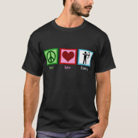 Camiseta de tiro con arco de amor por la paz