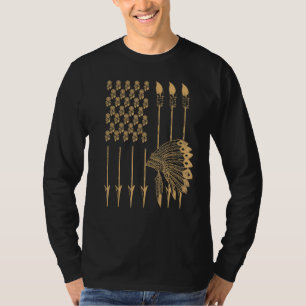 Camiseta de tocado de flecha de orgullo de nativo
