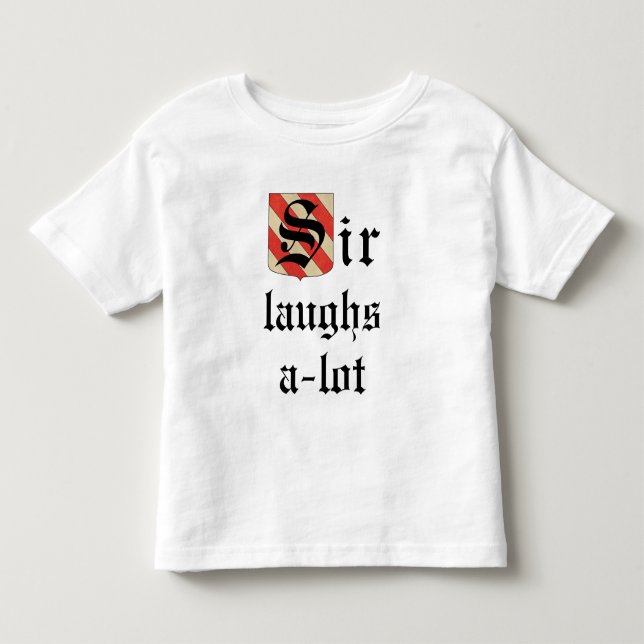 Camiseta de Toddler Jersey "Sir Laughs-a-lot" (Anverso)