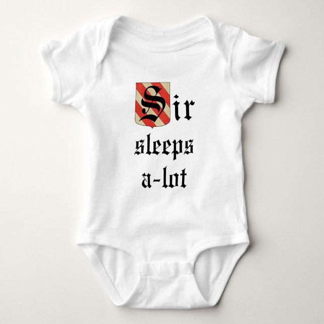 Camiseta de Toddler Jersey "Sir Sleeps-a-lot" (Anverso)