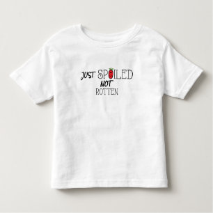 Camiseta de Toddler Jersey "Spoiled not Rotten"/Ro