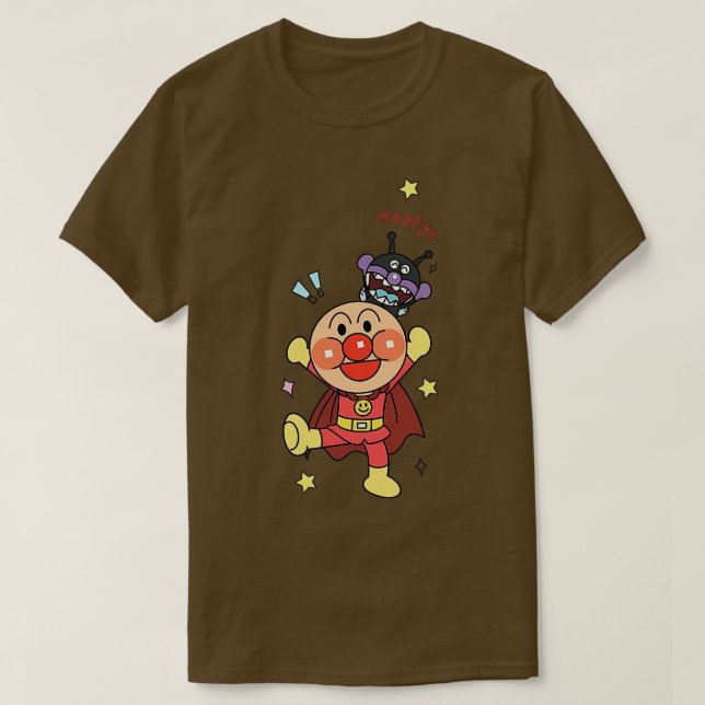 Camiseta De todos modos Anpanman nuevo (Diseño del anverso)