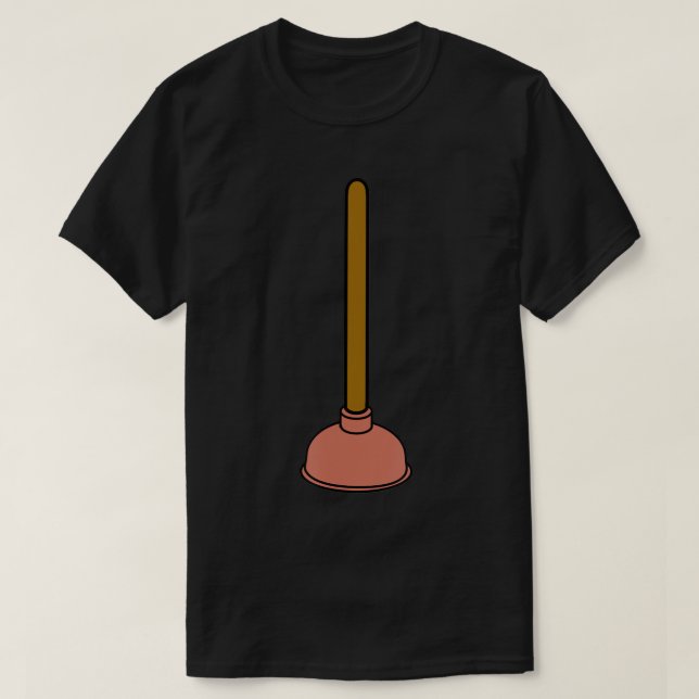 Camiseta De Toilet Plunger (Diseño del anverso)