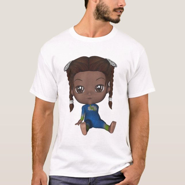 Camiseta de Toon Chibi del bebé (Anverso)