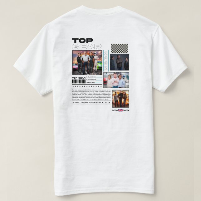 camiseta de top gear (Reverso del diseño)