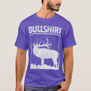 Camiseta de toro divertida caza con arco alce cier