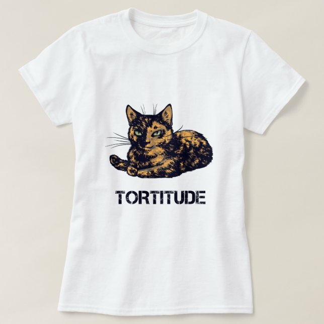 Camiseta de torsión de gato, gato de torta (Diseño del anverso)