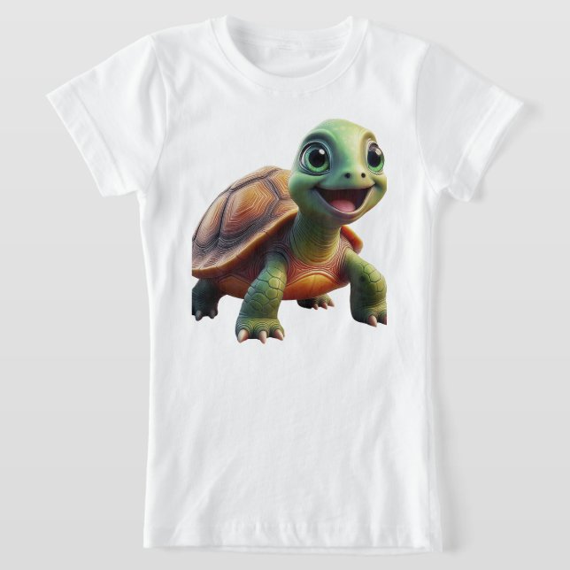 Camiseta De Tortuga Cuta Niños (Distribución)