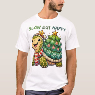 Camiseta de tortuga de Navidades estrellados