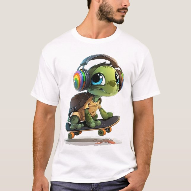 Camiseta de tortuga de patinaje Guay (Anverso)