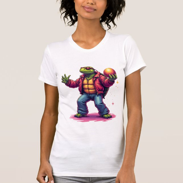 Camiseta de Tortuga Disco Estética (Anverso)