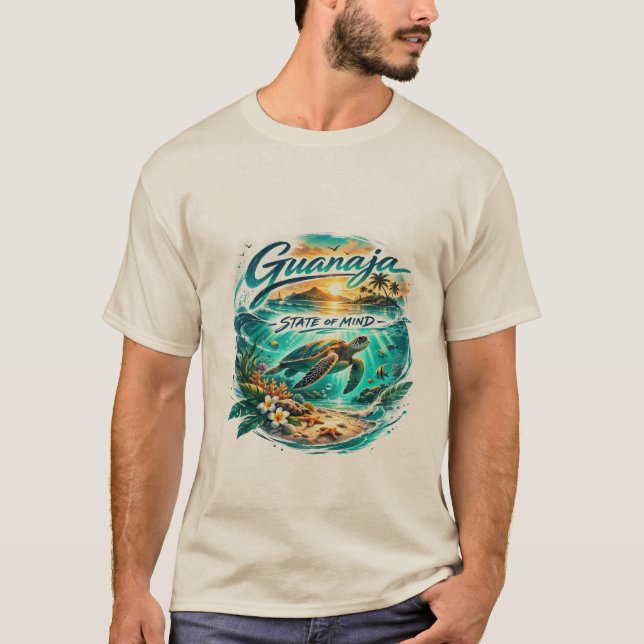 Camiseta de Tortuga Isla Guanaja State of Mind (Anverso)