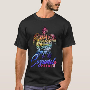 Camiseta de Tortuga Marina Tie Dye Cozumel Playa M