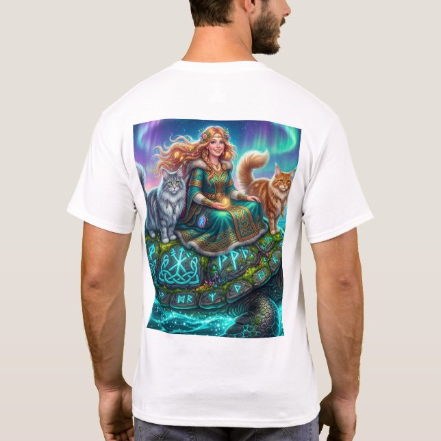 camiseta de tortuga para niños (Reverso)