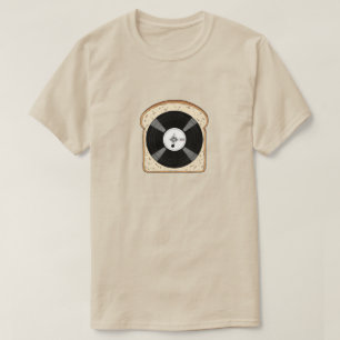 Camiseta de tostada de vinilo Gracioso Music Rec