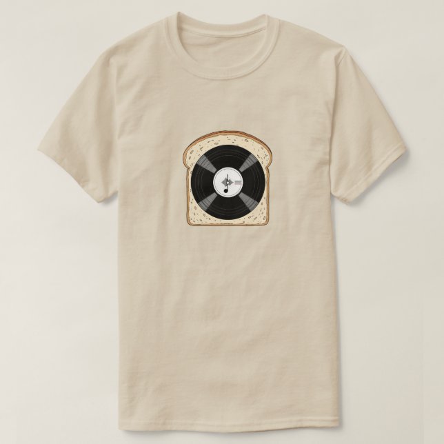 Camiseta de tostada de vinilo | Gracioso Music Rec (Diseño del anverso)