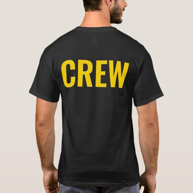 Camiseta de trabajo de empleado personalizado de l (Reverso)