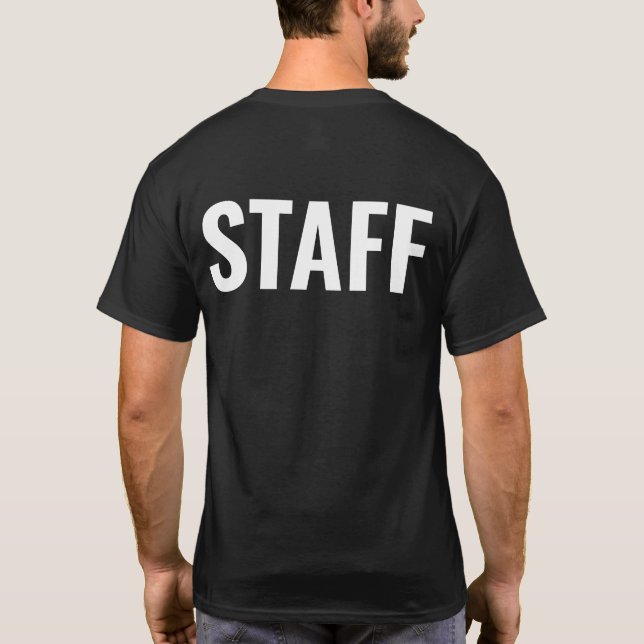 Camiseta de trabajo de empleado personalizado del  (Reverso)