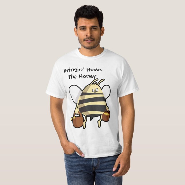 Camiseta de trabajo de la abeja Tha de la miel (Anverso completo)