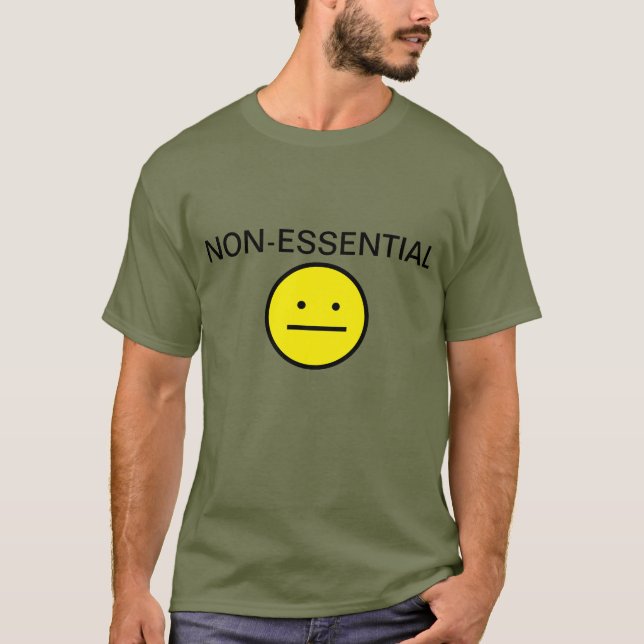 Camiseta de trabajo no esencial (Anverso)