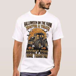 Camiseta de Tractor de Halloween Divertida Bruja d