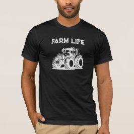 Camiseta de Tractor de Vida en la Granja Remera Os