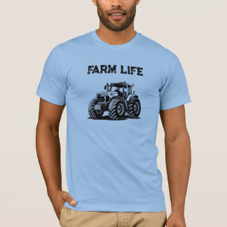 Camiseta de Tractor de Vida en la Granja Tee de Vi