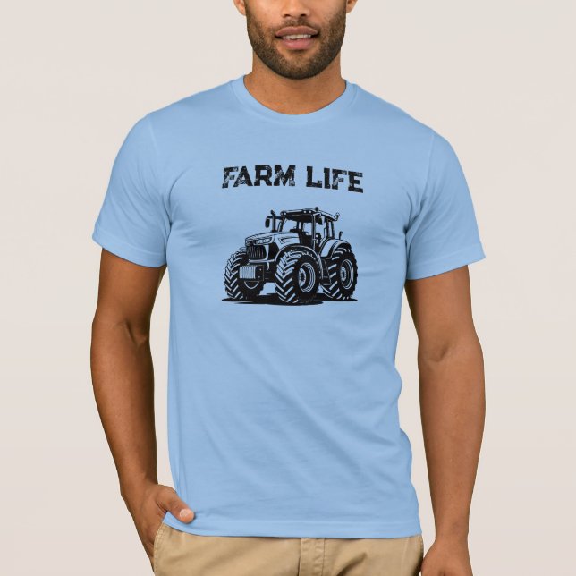 Camiseta de Tractor de Vida en la Granja Tee de Vi (Anverso)