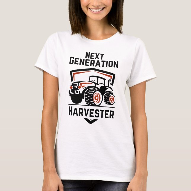 Camiseta de Tractor Moderno Harvester de próxima g (Anverso)