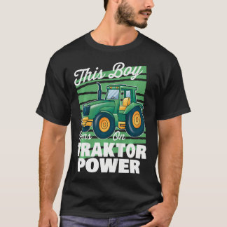 Camiseta de Tractor para Niños Este Niño Funciona