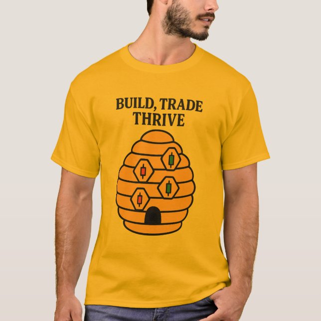 Camiseta de Trader 'Construye, Intercambia, Prospe (Anverso)