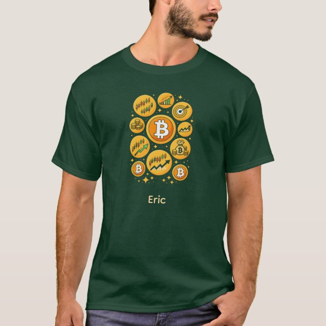 Camiseta de Trader de Mercado de Círculo Abstracto (Anverso)