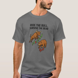 Camiseta de Trader 'Ride el Toro Sobrevive al Oso'