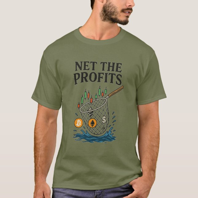Camiseta de trading de criptomonedas Net The Profi (Anverso)