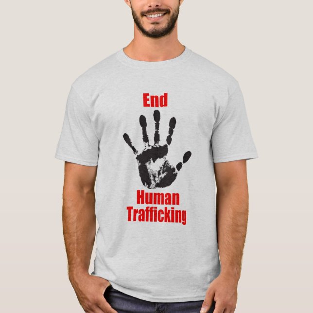 Camiseta de tráfico humana del activista del (Anverso)